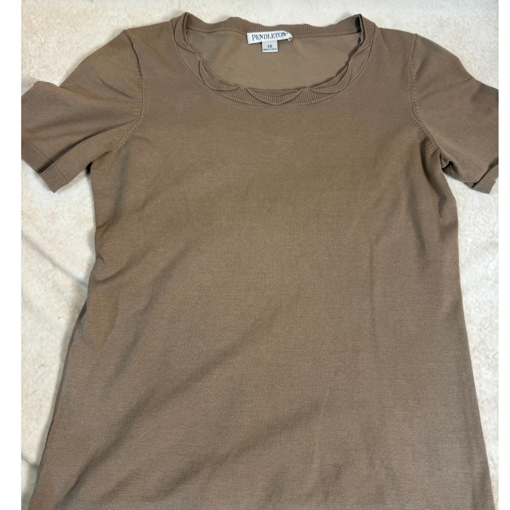 Silk Blend Taupe Pendleton Shirt